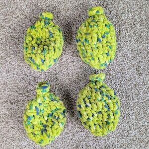 Reusable Water Balloons Crochet Knit Quick Fill Summer Fun Toy Set of 4 Zing Dot
